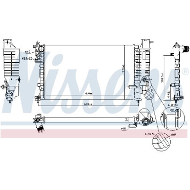 Nissens | Kühler, Motorkühlung | 63578A