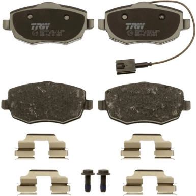 TRW | Bremsbelagsatz, Scheibenbremse | GDB1706