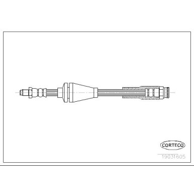 Corteco | Bremsschlauch | 19031605
