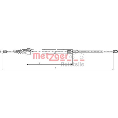 Metzger | Seilzug, Feststellbremse | 10.7625