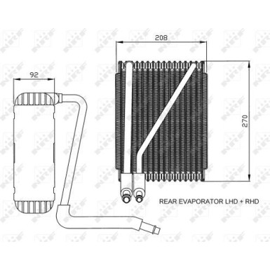 NRF | Verdampfer, Klimaanlage | 36044