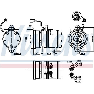 Nissens | Kompressor, Klimaanlage | 89272 Nissens | Kompressor, Klimaanlage | 89272