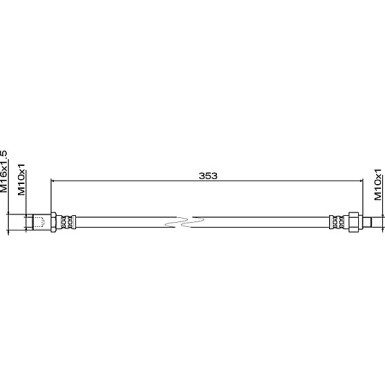 Metzger | Bremsschlauch | 4111495