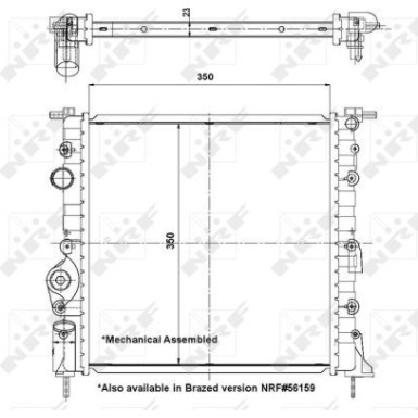 NRF | Kühler, Motorkühlung | 58196