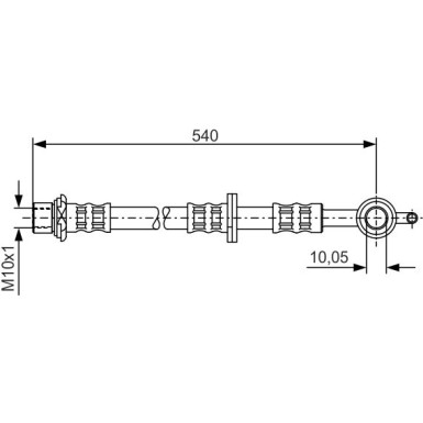 BOSCH | Bremsschlauch | 1 987 476 834