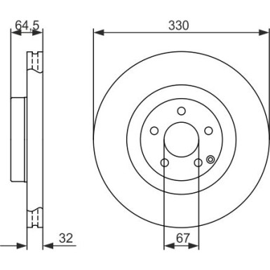 BOSCH | Bremsscheibe | 0 986 479 415