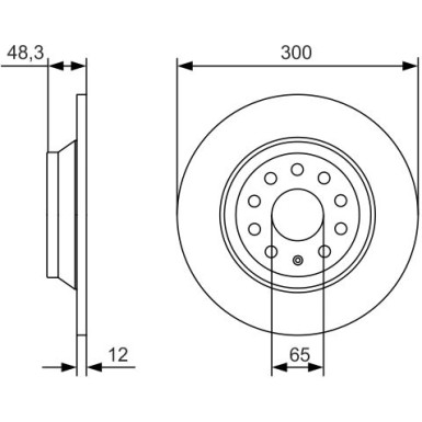 BOSCH | Bremsscheibe | 0 986 479 A84