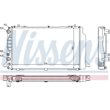 Nissens | Kühler, Motorkühlung | 60465A