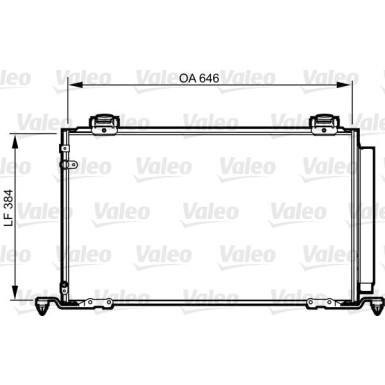 Valeo | Kondensator, Klimaanlage | 814209