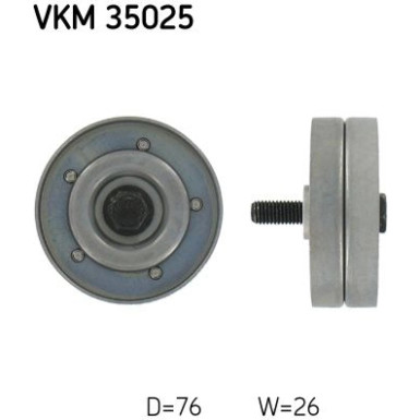 SKF | Umlenk-/Führungsrolle, Keilrippenriemen | VKM 35025