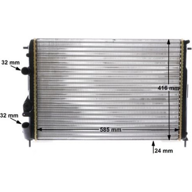 Mahle | Kühler, Motorkühlung | CR 493 000S