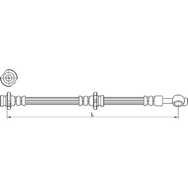 Metzger | Bremsschlauch | 4110471