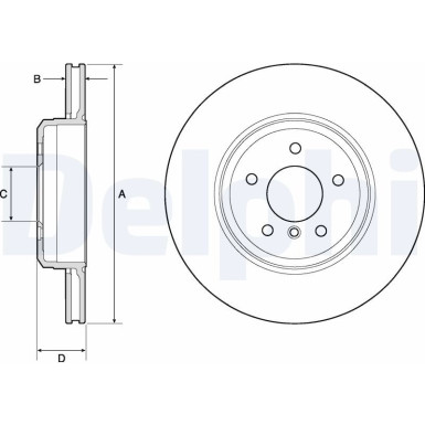 Delphi | Bremsscheibe | BG4753C