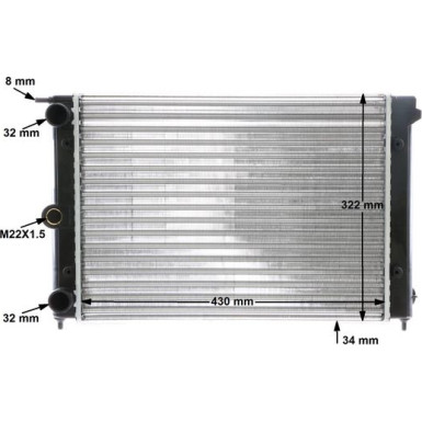 Mahle | Kühler, Motorkühlung | CR 342 000S