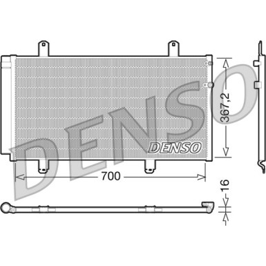 Denso | Kondensator, Klimaanlage | DCN51004