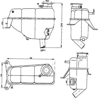 Mahle | Ausgleichsbehälter, Kühlmittel | CRT 121 000S