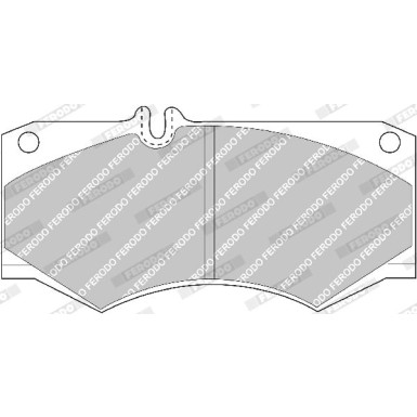 Ferodo | Bremsbelagsatz, Scheibenbremse | FVR239