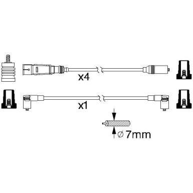 BOSCH | Zündleitungssatz | 0 986 356 338