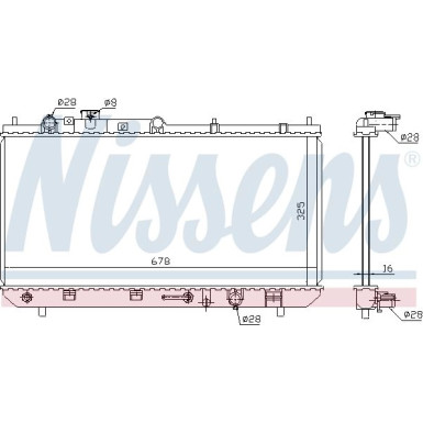 Nissens | Kühler, Motorkühlung | 624041