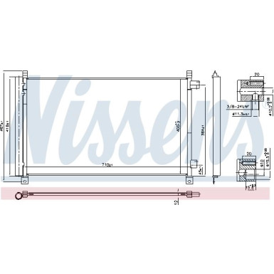 Nissens | Kondensator, Klimaanlage | 940548