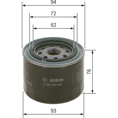 BOSCH 0 451 103 341 Ölfilter