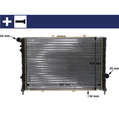 Mahle | Kühler, Motorkühlung | CR 589 000S