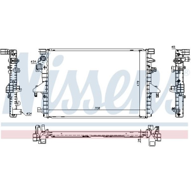 Nissens | Kühler, Motorkühlung | 65285