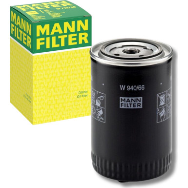 MANN-FILTER W 940/66 Ölfilter 3/4-16 UNF, mit einem Rücklaufsperrventil, Anschraubfilter