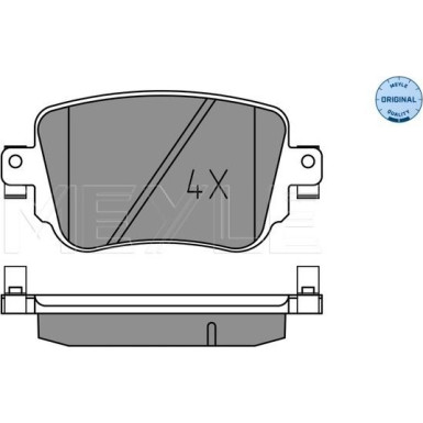 Meyle | Bremsbelagsatz, Scheibenbremse | 025 251 0917