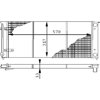 Mahle | Kühler, Motorkühlung | CR 414 000S