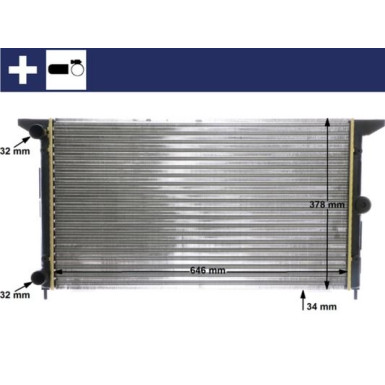 Mahle | Kühler, Motorkühlung | CR 607 000S