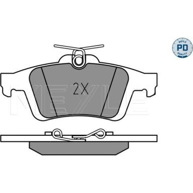Meyle | Bremsbelagsatz, Scheibenbremse | 025 241 3717/PD