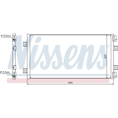 Nissens | Kondensator, Klimaanlage | 94811