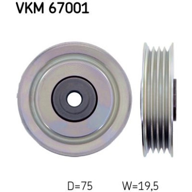 SKF | Umlenk-/Führungsrolle, Keilrippenriemen | VKM 67001