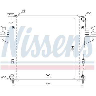 Nissens | Kühler, Motorkühlung | 69212