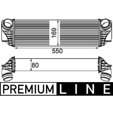 Mahle | Ladeluftkühler | CI 185 000P