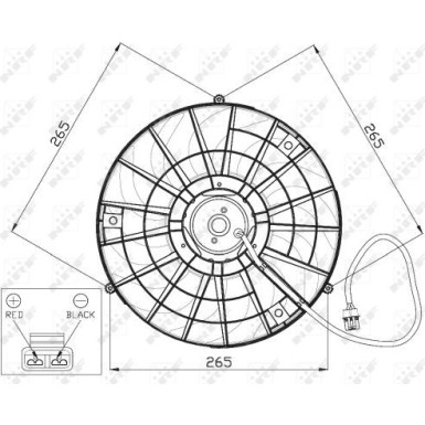 NRF | Lüfter, Motorkühlung | 47483