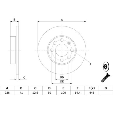 BOSCH | Bremsscheibe | 0 986 479 B20