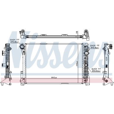 Nissens | Kühler, Motorkühlung | 67168