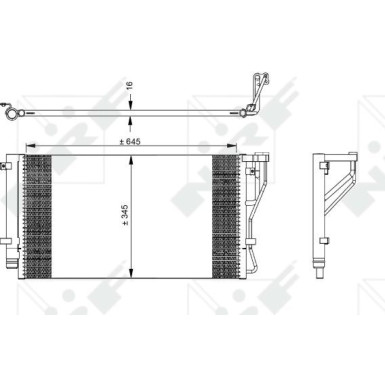 NRF | Kondensator, Klimaanlage | 35980