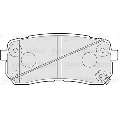 Valeo | Bremsbelagsatz, Scheibenbremse | 301308