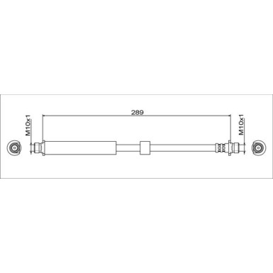 Metzger | Bremsschlauch | 4111764