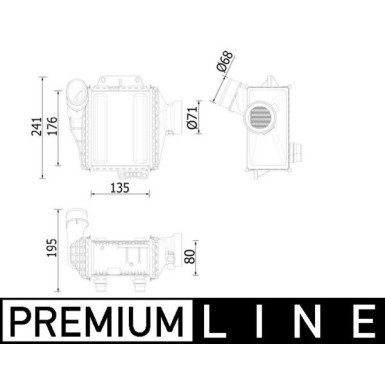 Mahle | Ladeluftkühler | CI 539 000P