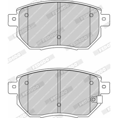 Ferodo | Bremsbelagsatz, Scheibenbremse | FDB1786