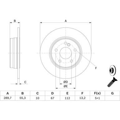 BOSCH | Bremsscheibe | 0 986 479 B41