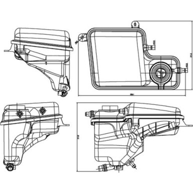 Mahle | Ausgleichsbehälter, Kühlmittel | CRT 203 000S