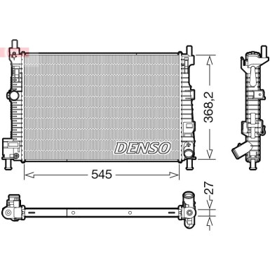 Denso | Kühler, Motorkühlung | DRM44045