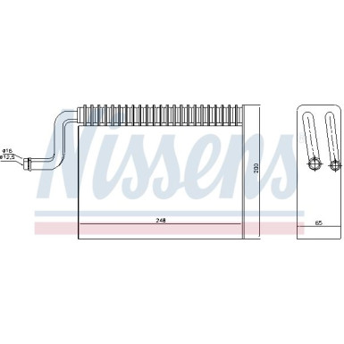 Nissens | Verdampfer, Klimaanlage | 92150