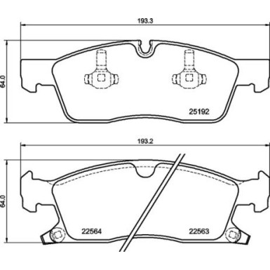 Brembo | Bremsbelagsatz, Scheibenbremse | P 37 027