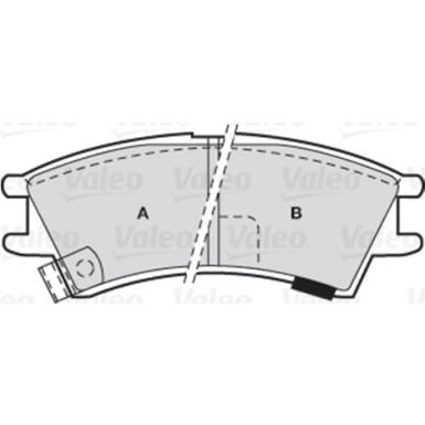 Valeo | Bremsbelagsatz, Scheibenbremse | 301575